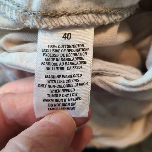 Aeropostale A87 Authentic Cargo Beige Shorts Mens 40 Retro Y2K Utility Gorpcore - Picture 8 of 9